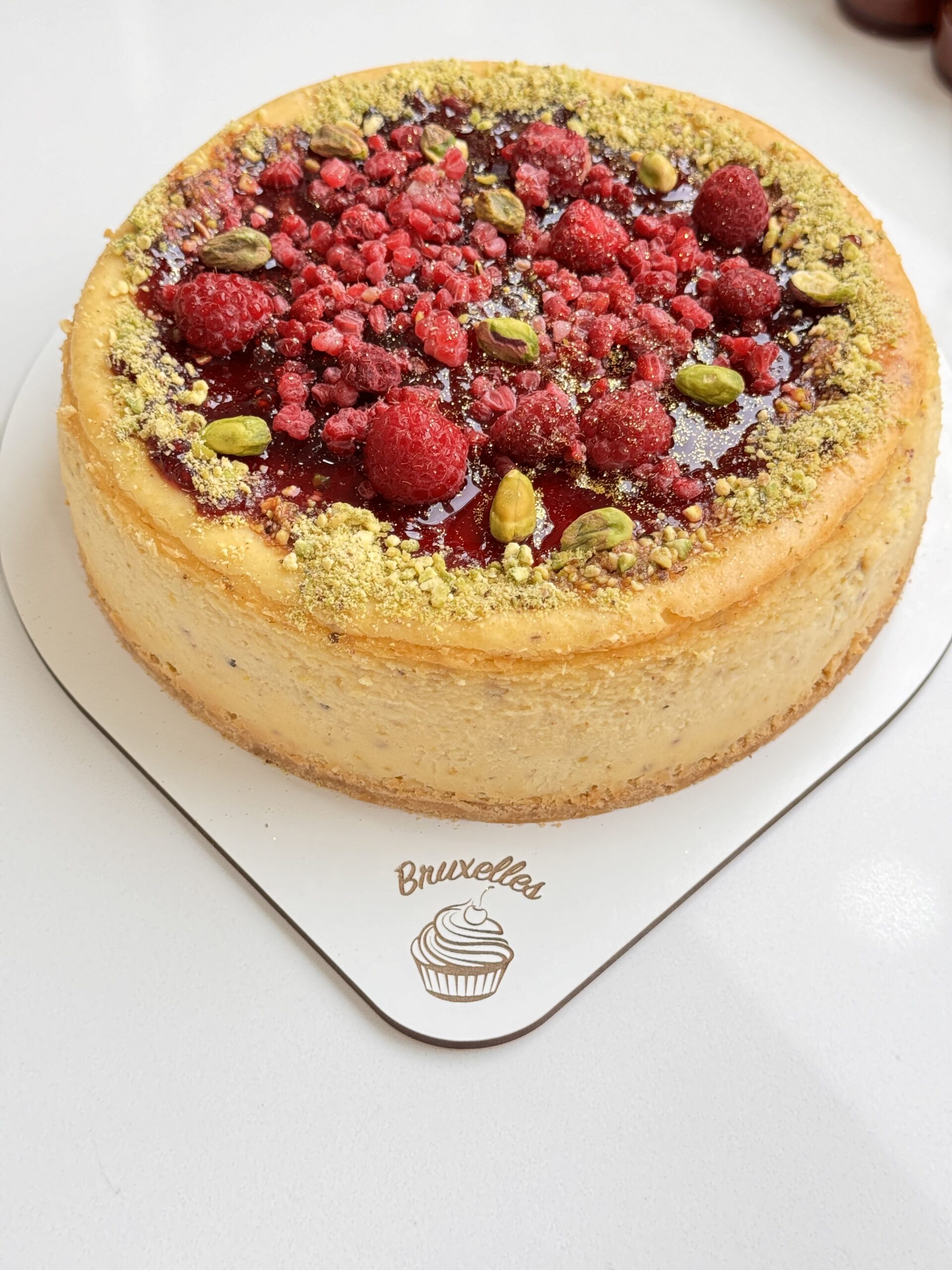 Cheescake de Pistachos con frambuesa - Imagen 4